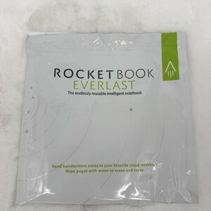 Rocket Book Everlast Endlessly Reusable Intelligent Notebook W/ FriXion Pen, NEW
